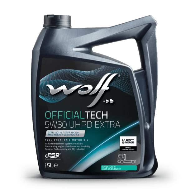 ACEITE WOLF 5W30 OFFICIALTECH UHPD EXTRA 5 LITROS GARRAFA