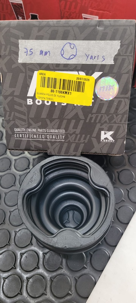 GUARDAPOLVO DE FLECHA INTERIOR BT-95  40-0630K  23-61-95  63221 TRILOBAL  TOYOTA TERCEL 87-90 ECHO 00-05 YARIS 07-12 75 mm