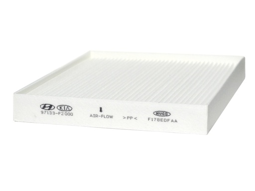 [97133-F2000 A1] FILTRO DE CABINA A/C   CF-12058 / CF-11434   HYUNDAI ELANTRA 1.6/2.0 06-11   ACCENT 1.6 18-   CRETA 1.6/2.0 16-21   KIA CARENS 1.7/2.0 13-   FORTE 1.6/2.0 19-   RIO 1.6 18-